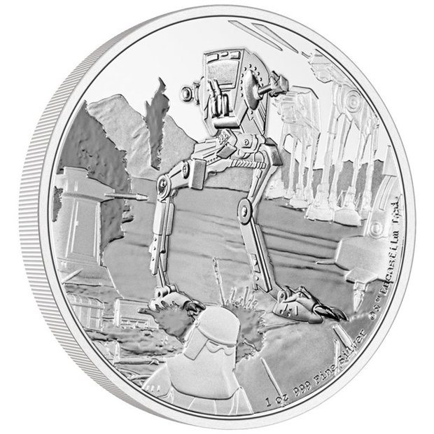 Niue: Star Wars - AT-ST Walker 1 oz Silver 2022 Proof