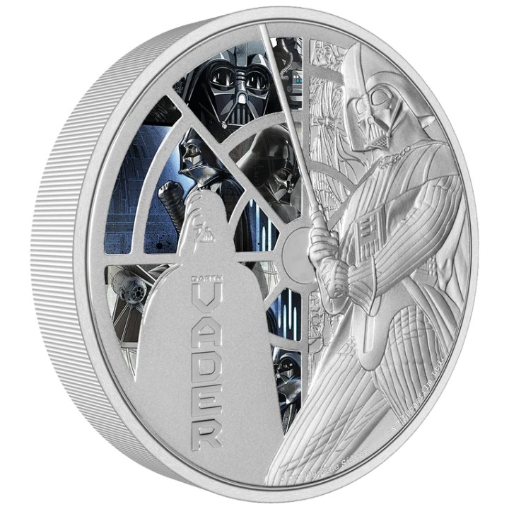 Niue: Star Wars - Darth Vader colored 3 oz Silver 2022 Proof