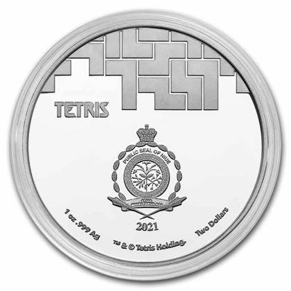 Niue: Tetris 1 oz Silver 2021