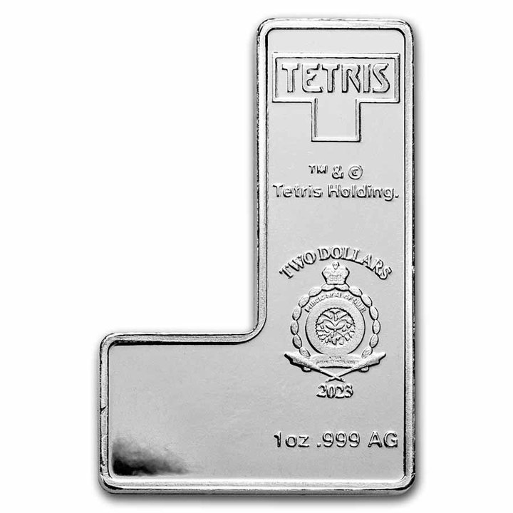 Niue: Tetris - L-Tetrimino Block 1 oz Silver 2023