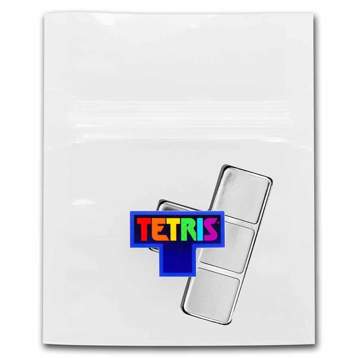 Niue: Tetris -T-Tetrimino Block 1 oz Silver 2023