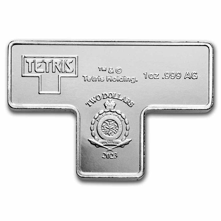 Niue: Tetris -T-Tetrimino Block 1 oz Silver 2023