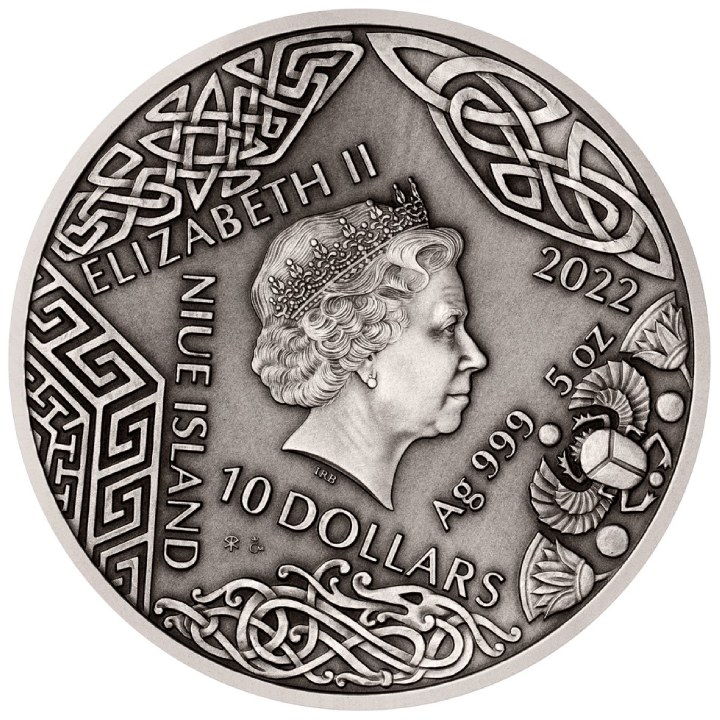 Niue: Universal Gods - Osiris 5 oz Silver 2022 