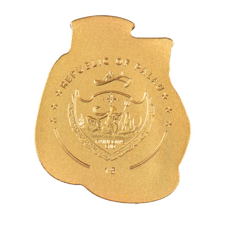 Palau: Boxing 0.5 gram Gold Silk Coin