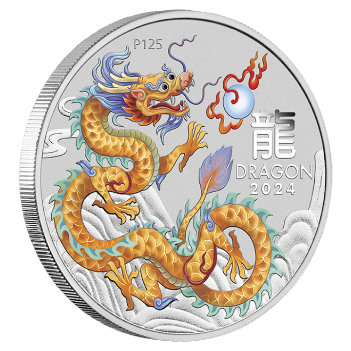 Perth Mint: Lunar III- Year of the Dragon 1/2 oz Silver 10 Coin Set 2024