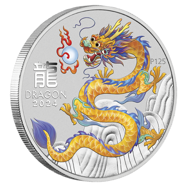 Perth Mint: Lunar III- Year of the Dragon 1/2 oz Silver 10 Coin Set 2024