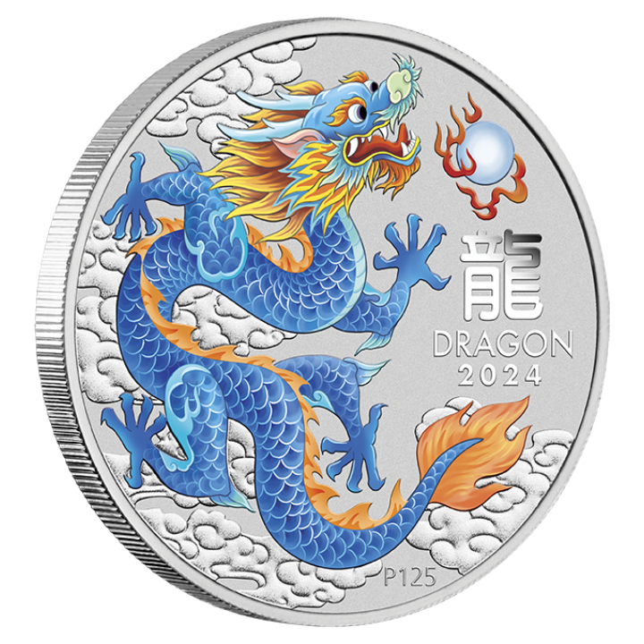 Perth Mint: Lunar III- Year of the Dragon 1/2 oz Silver 10 Coin Set 2024