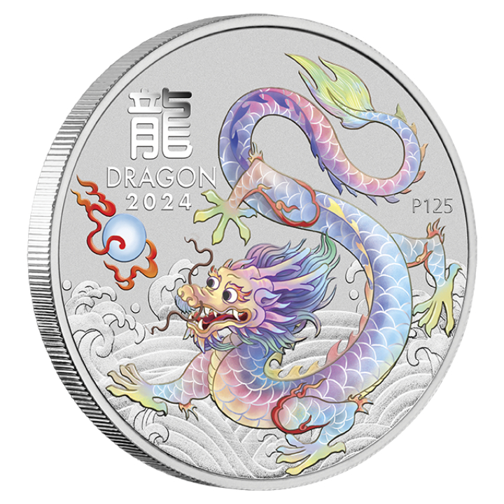 Perth Mint: Lunar III- Year of the Dragon 1/2 oz Silver 10 Coin Set 2024