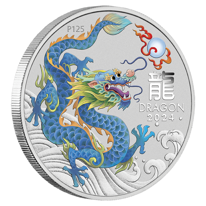 Perth Mint: Lunar III- Year of the Dragon 1/2 oz Silver 10 Coin Set 2024