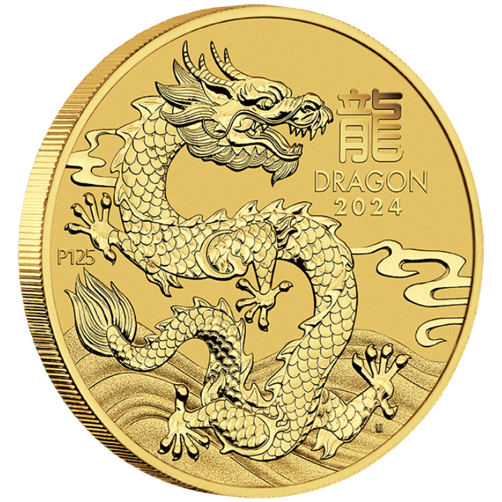 Perth Mint: Lunar III - Year of the Dragon 1/20 ounce Gold 2024