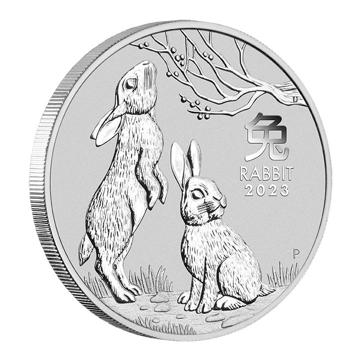 Perth Mint: Lunar III - Year of the Rabbit 1/2 ounce Silver 2023