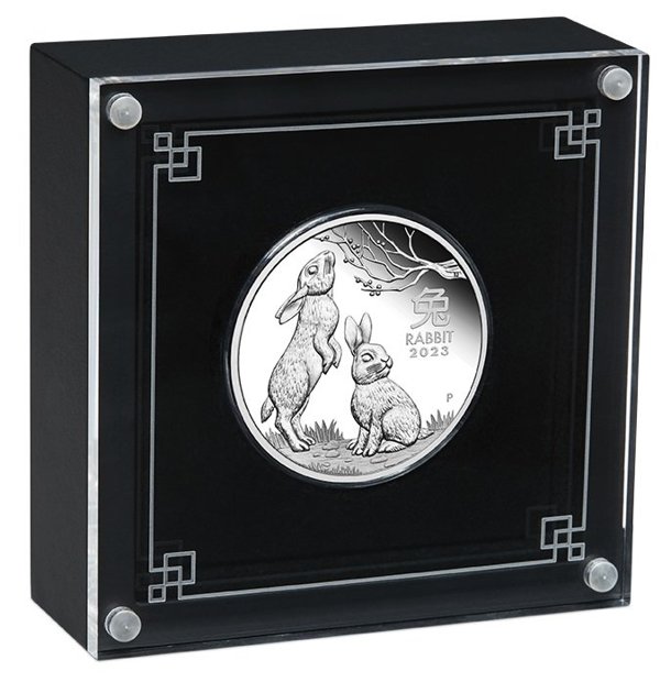 Perth Mint: Lunar III - Year of the Rabbit 1 oz Silver 2023 Proof