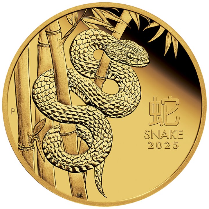 Perth Mint: Lunar III - Year of the Snake 1/10 oz Gold 2025 Proof  