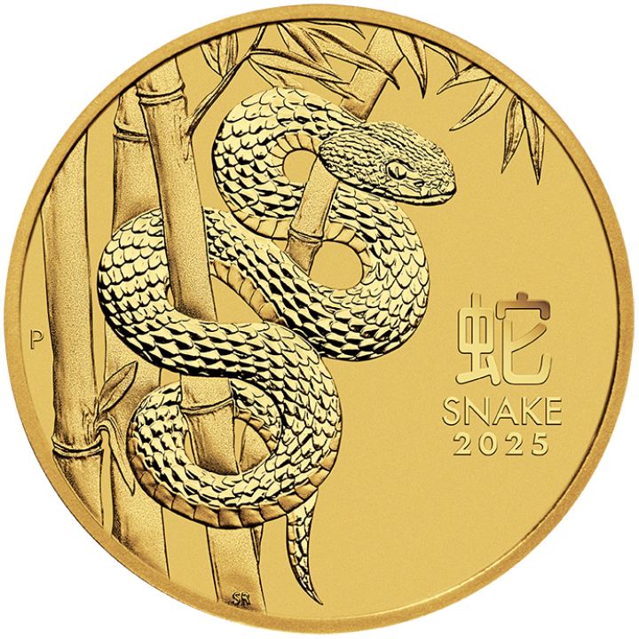 Perth Mint: Lunar III - Year of the Snake 1/20 oz Gold 2025