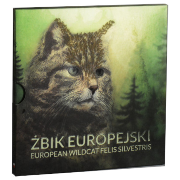 Polish Circulating Coins "European Wildcat"- set of coins 1 gr - 5 zloty 2023