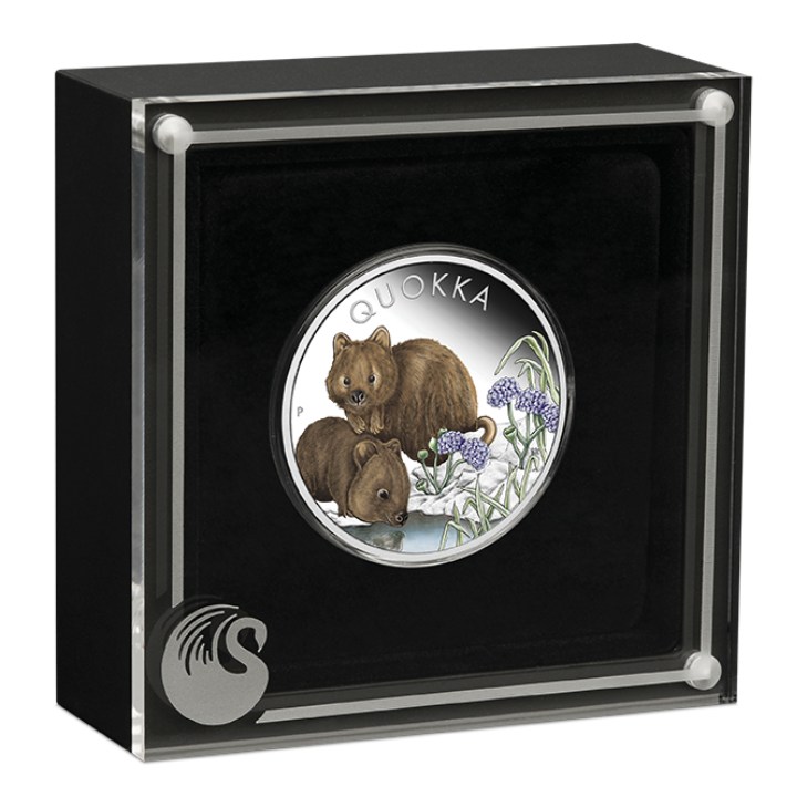 Quokka colored 1 oz Silver 2023 Proof