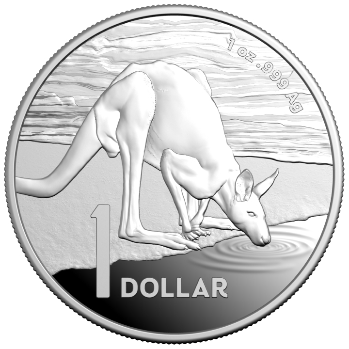 RAM: Kangaroo - Desert Life 1 oz Silver 2024 Proof