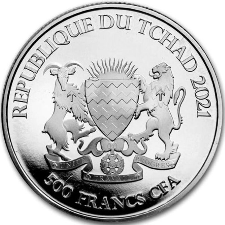 Republic of Chad: Celtic Animals - Rabbit 1 oz Silver 2021