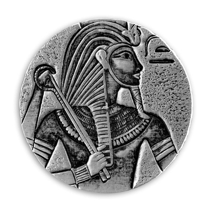 Republic of Chad: ERS King Tut 5 oz Silver 2016 Antiqued Coin