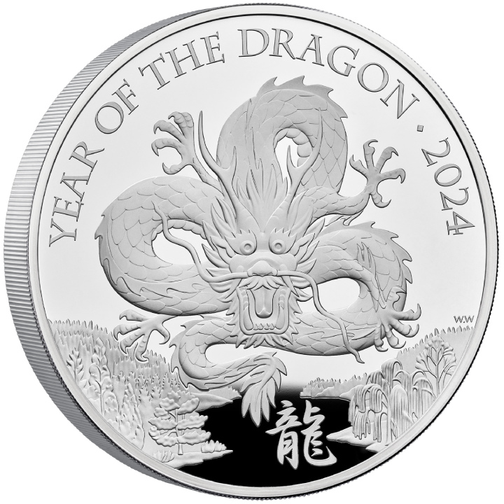 Royal Mint Lunar: Year of the Dragon 1000 grams Silver 2024 Proof