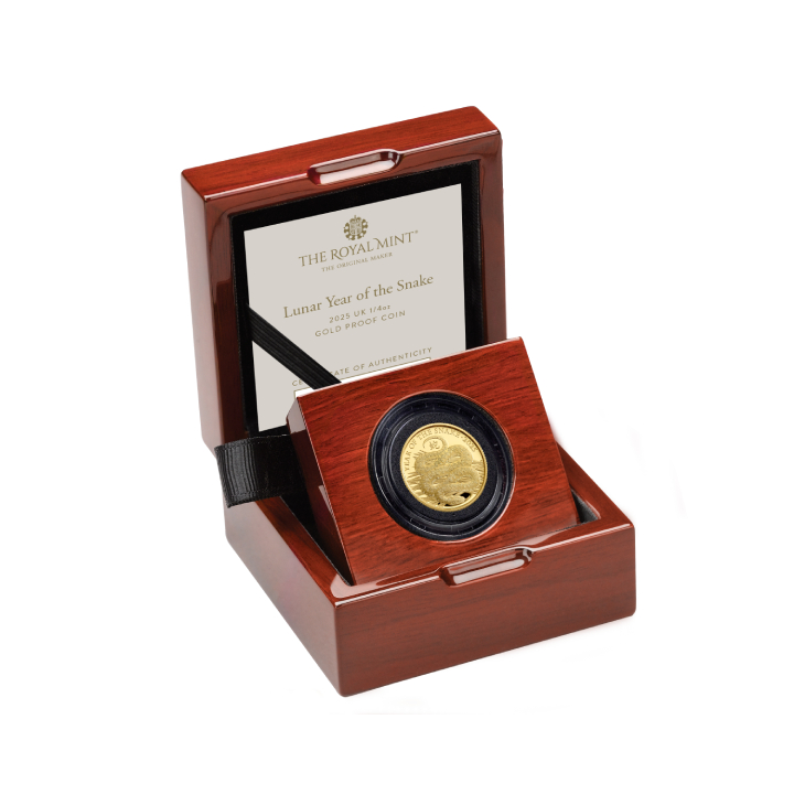 Royal Mint Lunar: Year of the Snake 1/4 oz Gold 2025 Proof