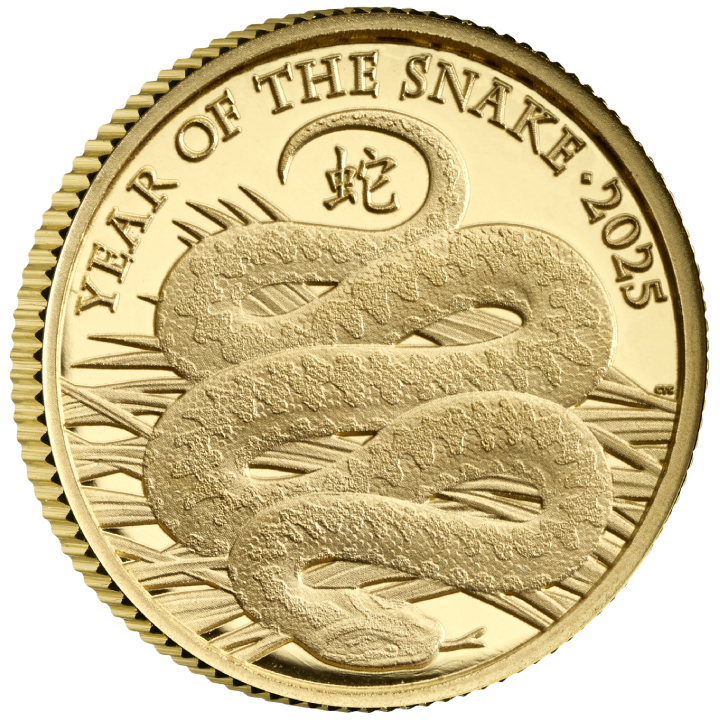 Royal Mint Lunar: Year of the Snake 1/40 oz Gold 2025 Proof