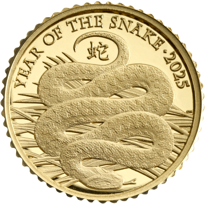 Royal Mint Lunar: Year of the Snake 1/40 oz Gold 2025 Proof