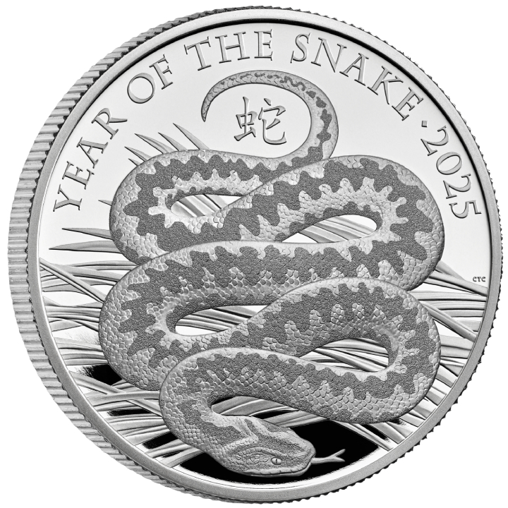 Royal Mint Lunar: Year of the Snake 1 oz Silver 2025 Proof