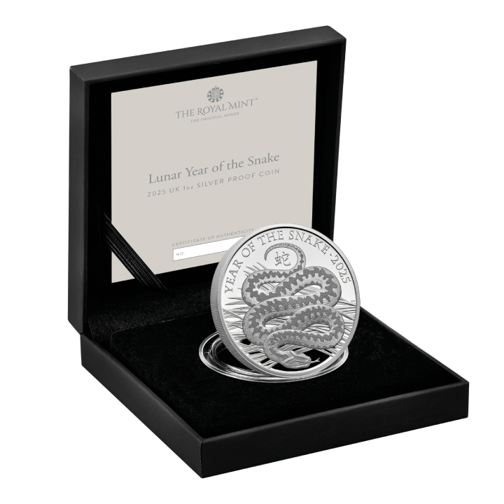 Royal Mint Lunar: Year of the Snake 1 oz Silver 2025 Proof