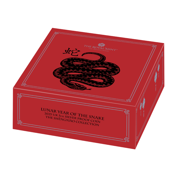 Royal Mint Lunar: Year of the Snake 5 oz Silver 2025 Proof