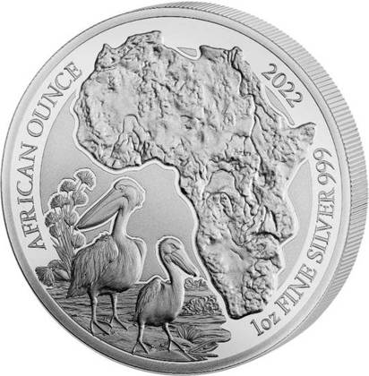 Rwanda: African Ounce - Pelican 1 oz Silver 2022 Proof