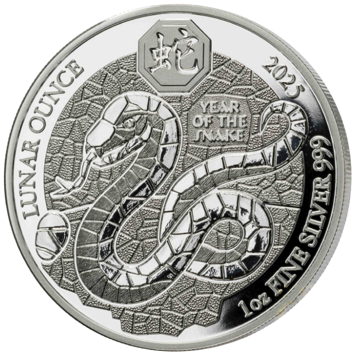 Rwanda: Lunar - Year of the Snake 1 oz Silver 2025