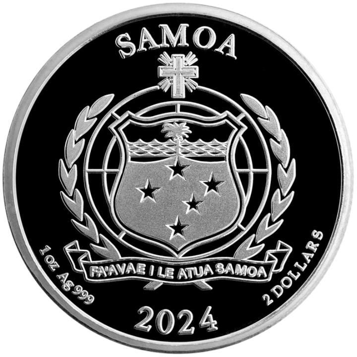 Samoa: Popeye and Brutus 1 oz Silver 2024 Coin