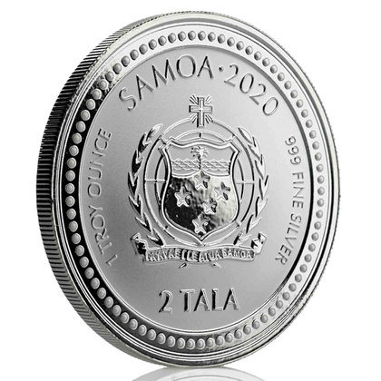 Samoa: Seahorse 1 oz Silver 2020