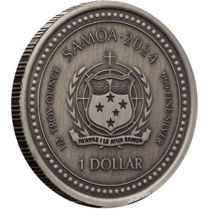 Samoa: The Creator 1/2 oz Silver 2024 Antiqued Coin