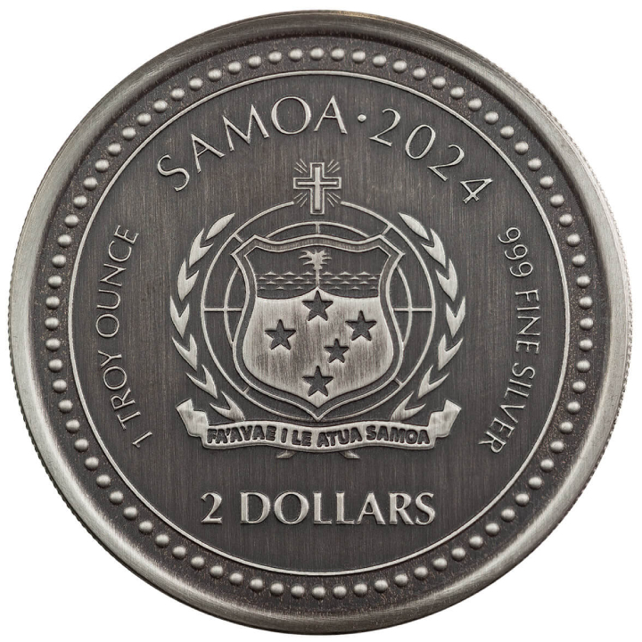 Samoa: The Creator 1 oz Silver 2024 Antiqued Coin