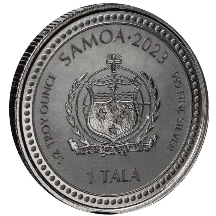 Samoa: The Teacher 1/2 oz Silver 2023 Black Rhodium Proof