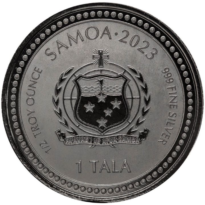 Samoa: The Teacher 1/2 oz Silver 2023 Black Rhodium Proof