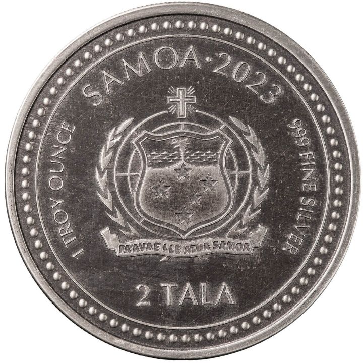 Samoa: The Teacher 1 oz Silver 2023 Antiqued Coin