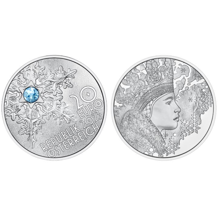 Secrets of Snow 20 Euro Silver 2023 Proof