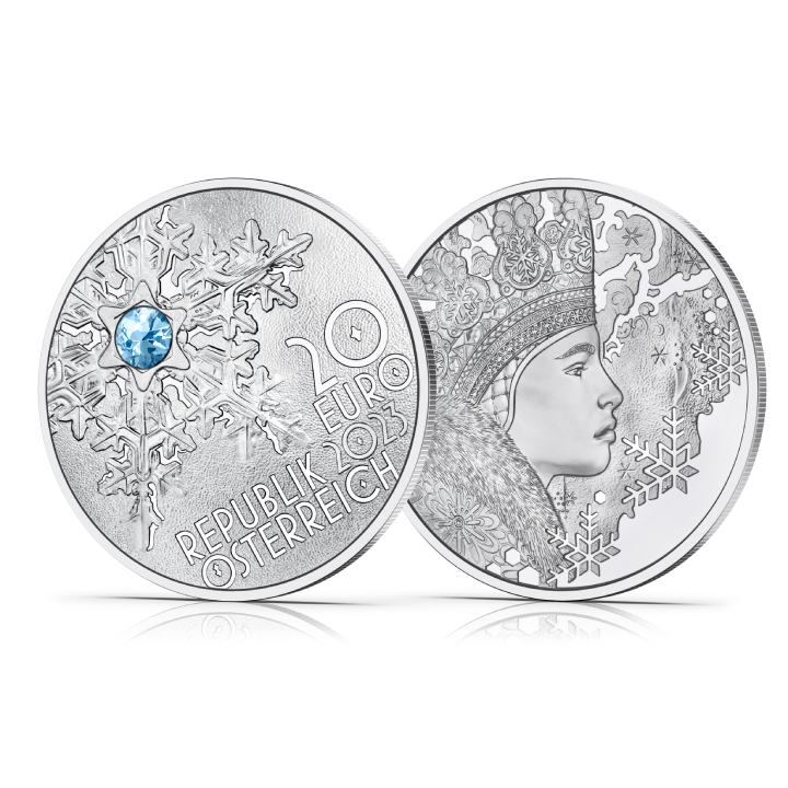 Secrets of Snow 20 Euro Silver 2023 Proof