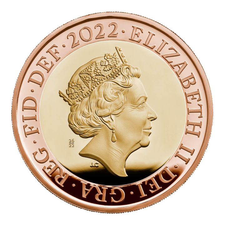 Set of 10 Her Majesty Queen Elizabeth Gold 2022 Proof coins