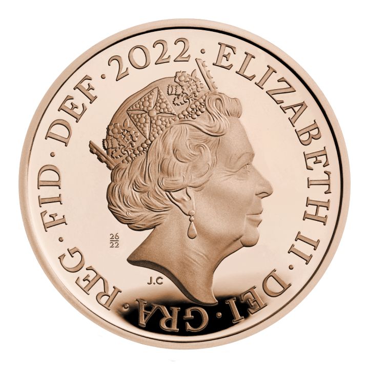 Set of 10 Her Majesty Queen Elizabeth Gold 2022 Proof coins