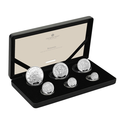 Set of 6 Britannia Silver 2022 Proof coins