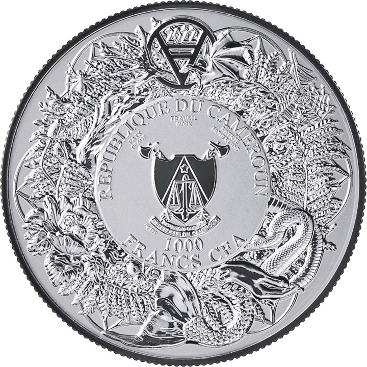 Slavic Beasts: Rusalka 1000 Francs 2 Ounces Silver 2022