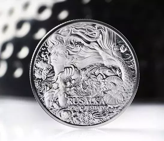 Slavic Beasts: Rusalka 500 Francs 1 Ounce Silver 2022