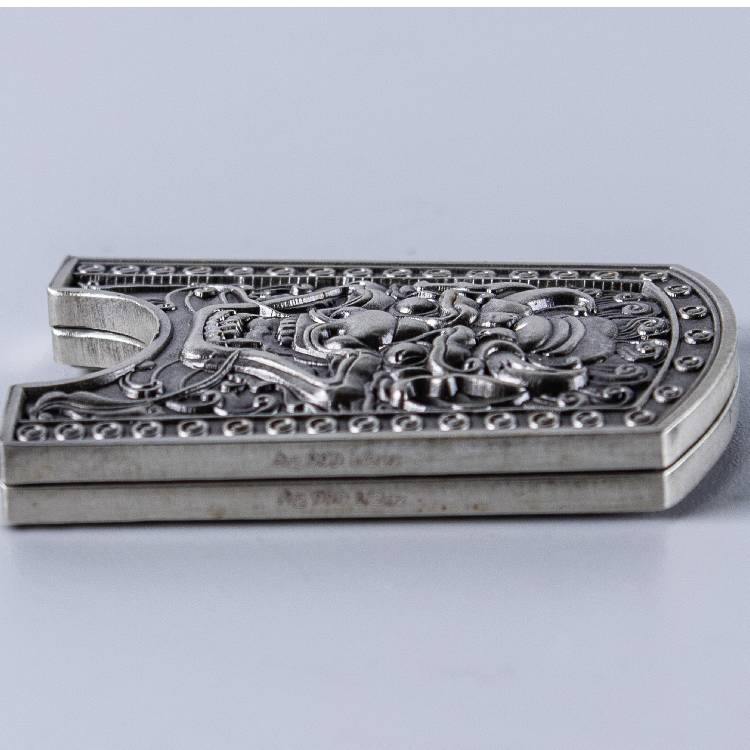 South Korea: Doggaebi Stacker 1/2 oz Silver 2022 Light Antiqued 