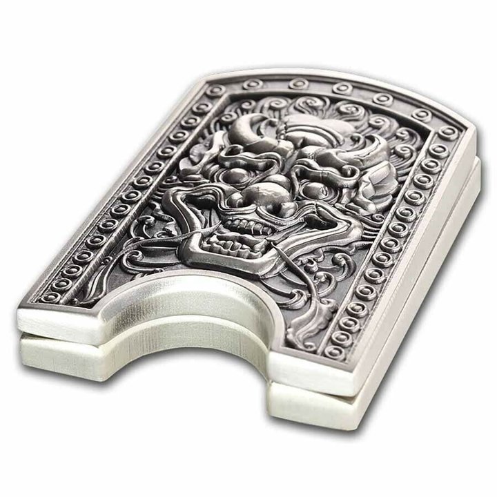 South Korea: Doggaebi Stacker 1/2 oz Silver 2022 Light Antiqued 