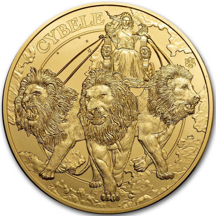 St Helena: Goddesses - Cybele and the Lions 1 oz Gold 2024