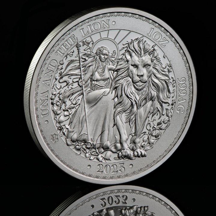 St Helena Una and the Lion 1 oz Silver 2023